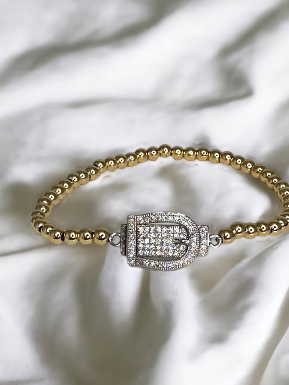 Gloria Gold Buckle Bracelet View 2
